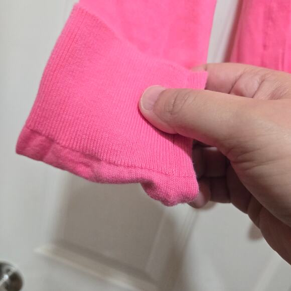 J.Crew Cary Lightweight Cotton Cardigan Pink Size M - Picture 8 of 11